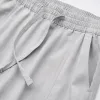 Light grey Tencel nine-inch pants for women, slimming and form-fitting, high-waisted casual pants with a flowing feel Application Scenario